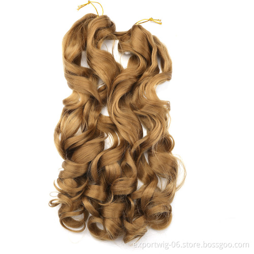Loose Wave Crochet Braids Hair Wavy Synthetic spiral curl Hair Braiding Hair For Black Women French Curly Braids Extensions